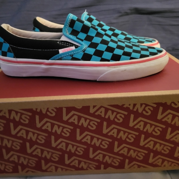 Women's 7.5 teal vans - Picture 9 of 12